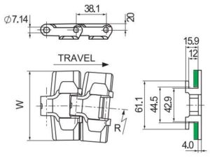 880TAB Plastic Chain - Image 3