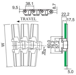 882TAB Side Flexible Chain - Image 2
