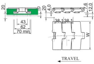880TAB Side Flexible Chain - Image 3